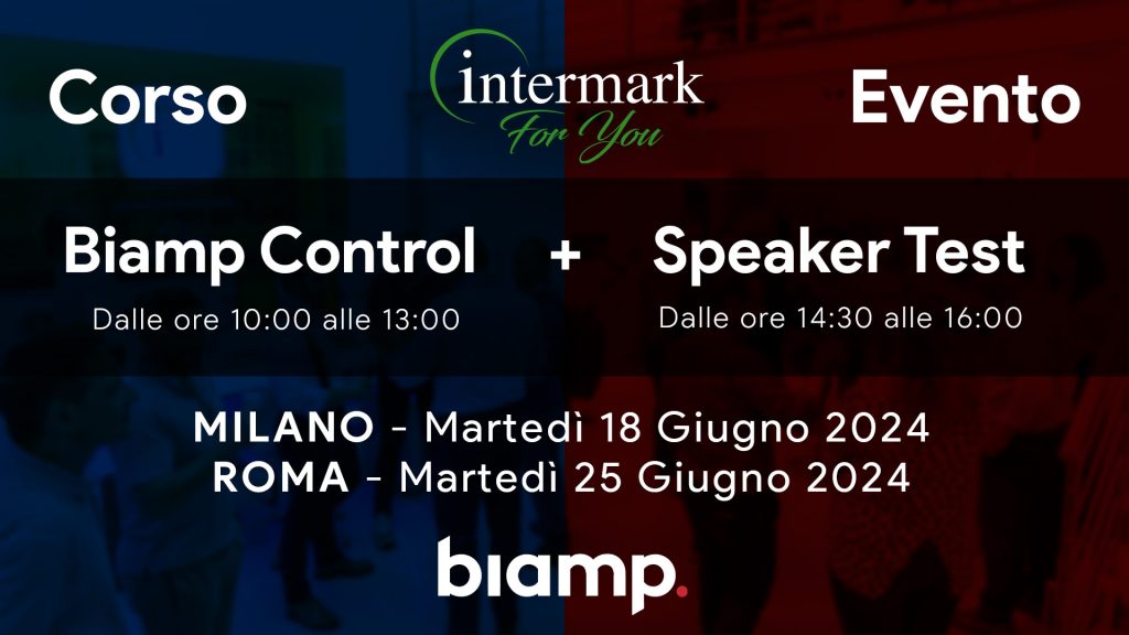 Corso Biamp Control + Evento Speaker Test